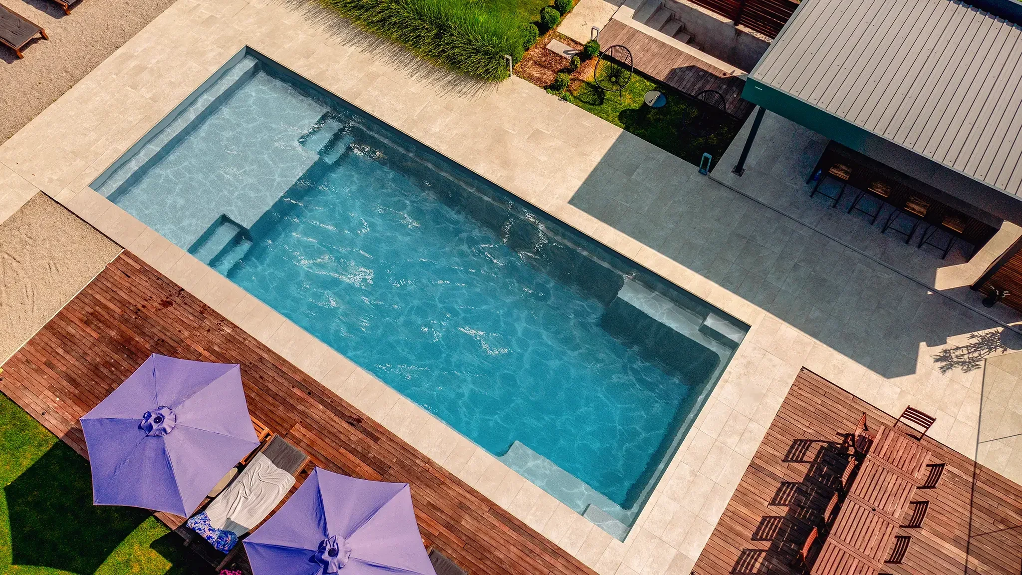 Pool viewed from above